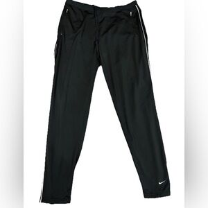 Nike Dri-Fit Black Reflective Zip Ankle Track Pants Men’s L